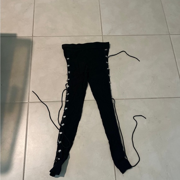 Sexy xxxticat large Leggings side tie ups 615 - Picture 2 of 5